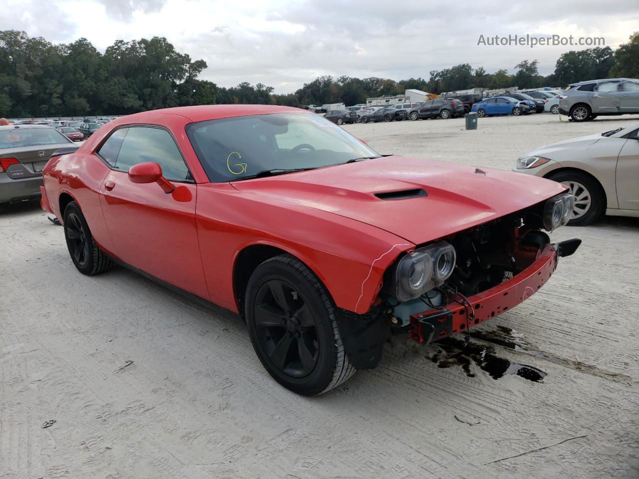 2016 Dodge Challenger Sxt Red vin: 2C3CDZAG2GH284517