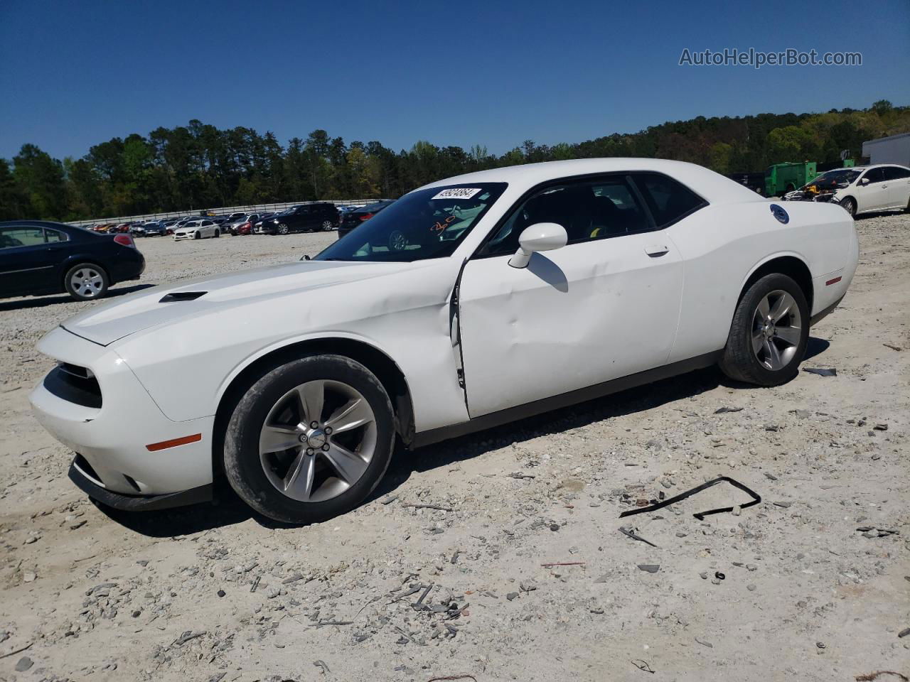 2016 Dodge Challenger Sxt Белый vin: 2C3CDZAG2GH311960