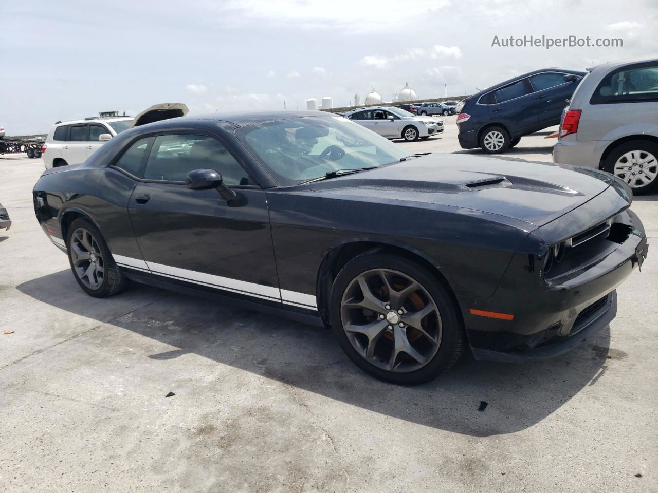 2016 Dodge Challenger Sxt Черный vin: 2C3CDZAG2GH352573