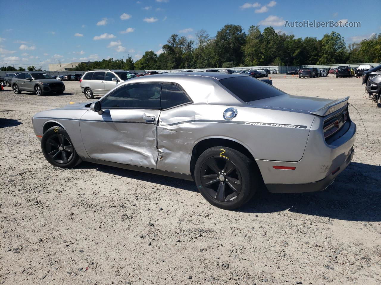 2018 Dodge Challenger Sxt Silver vin: 2C3CDZAG2JH118926