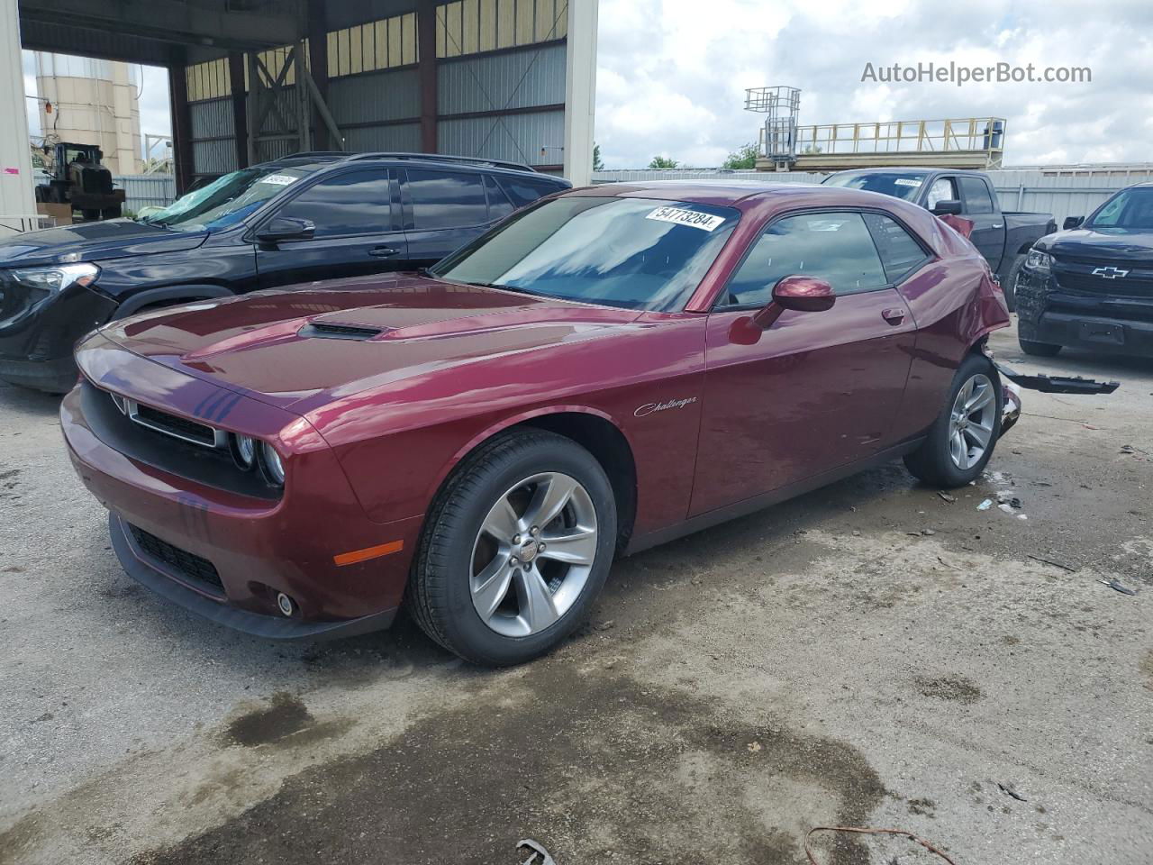 2018 Dodge Challenger Sxt Red vin: 2C3CDZAG2JH153353