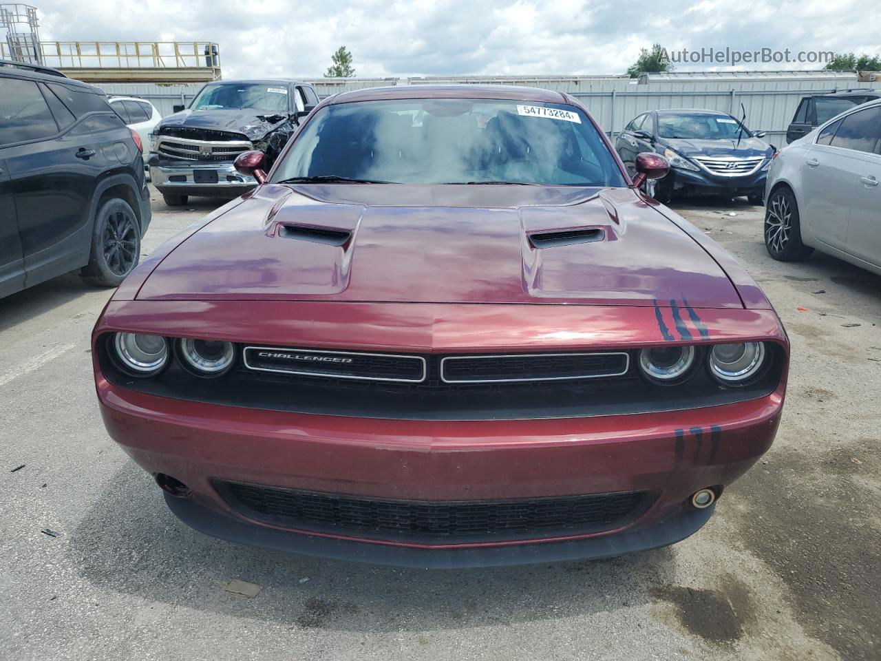 2018 Dodge Challenger Sxt Red vin: 2C3CDZAG2JH153353