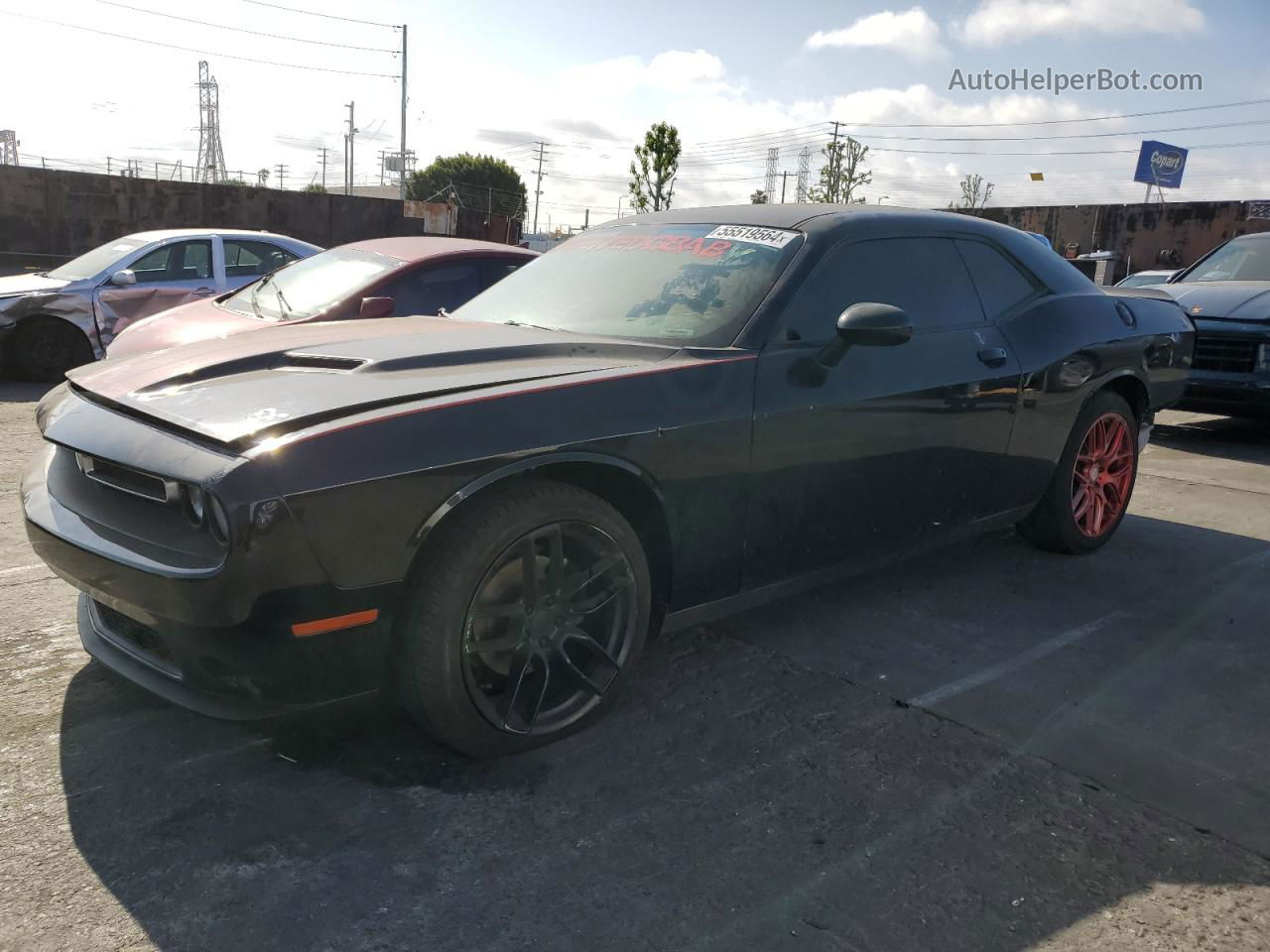 2018 Dodge Challenger Sxt Черный vin: 2C3CDZAG2JH245742