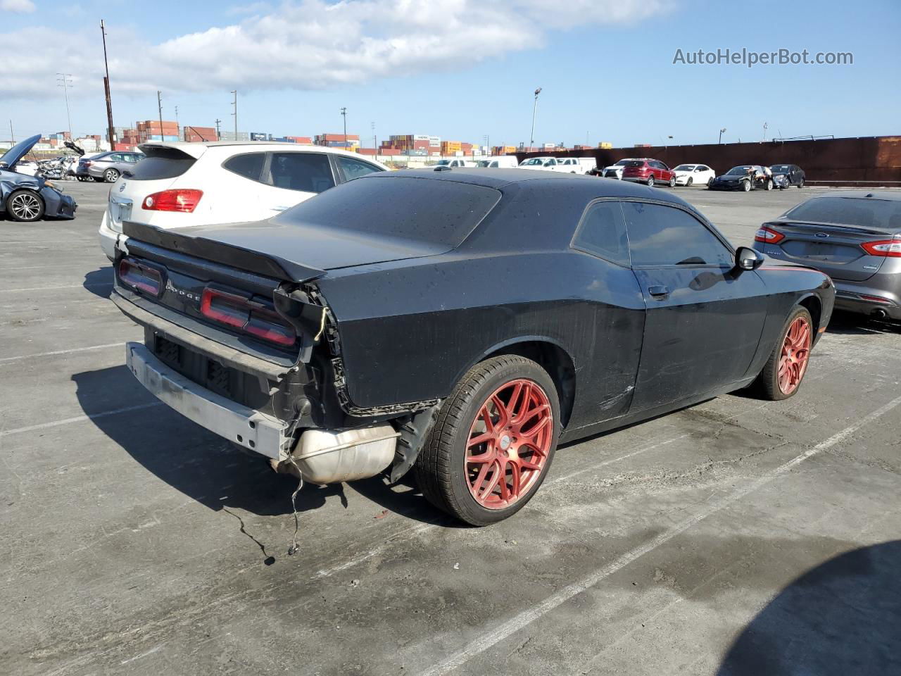 2018 Dodge Challenger Sxt Черный vin: 2C3CDZAG2JH245742