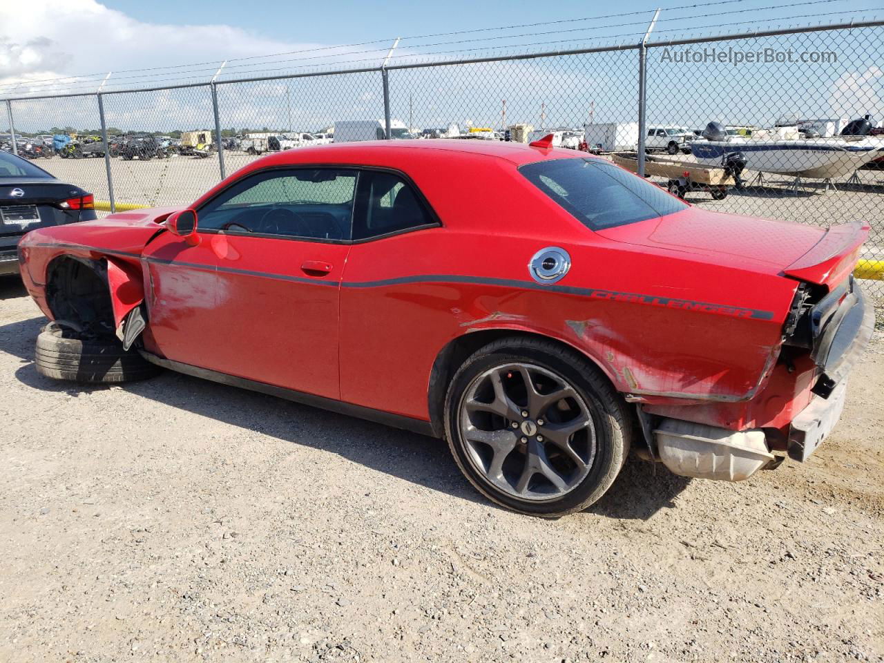 2018 Dodge Challenger Sxt Red vin: 2C3CDZAG2JH251394