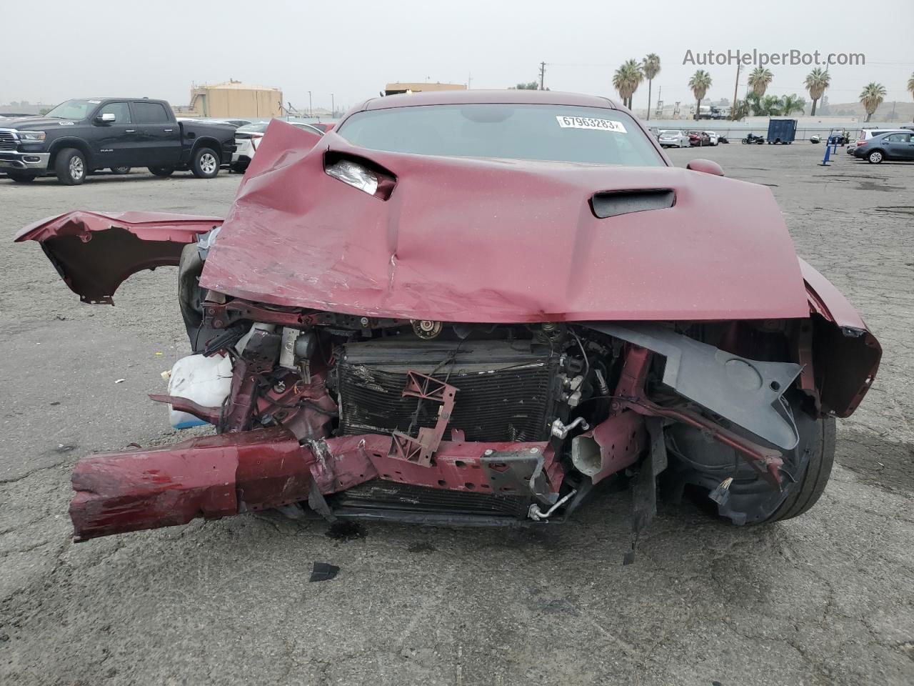 2018 Dodge Challenger Sxt Burgundy vin: 2C3CDZAG2JH251458