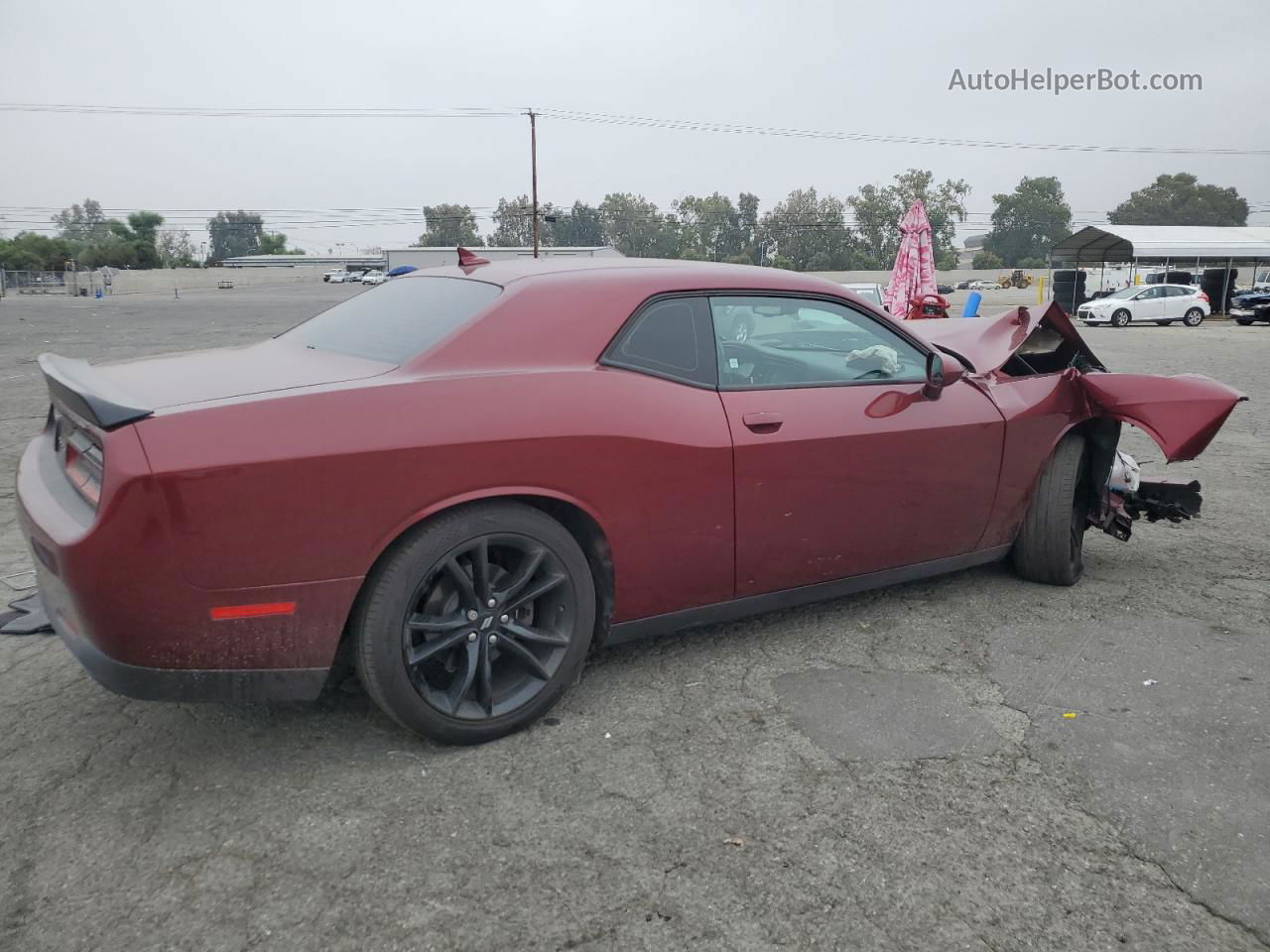 2018 Dodge Challenger Sxt Burgundy vin: 2C3CDZAG2JH251458