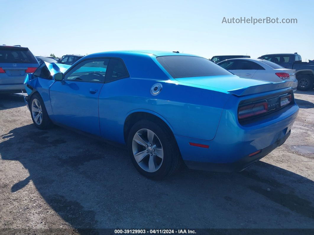 2018 Dodge Challenger Sxt Синий vin: 2C3CDZAG2JH310315