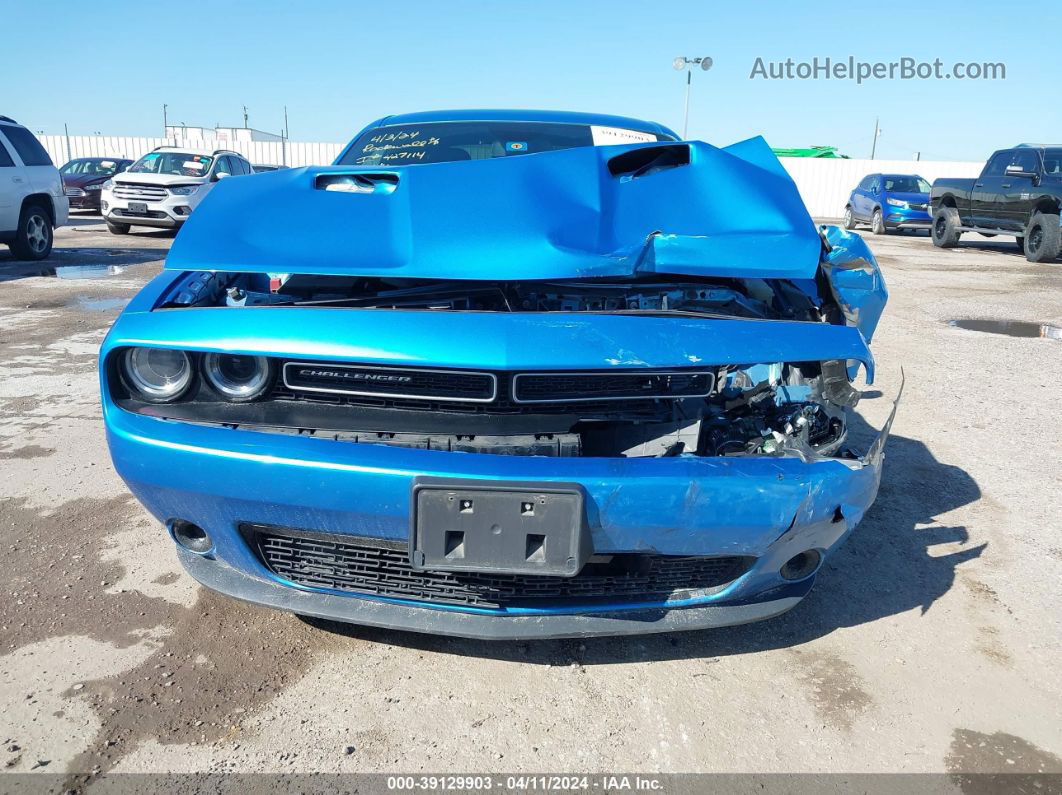 2018 Dodge Challenger Sxt Синий vin: 2C3CDZAG2JH310315