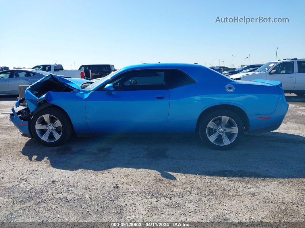 2018 Dodge Challenger Sxt Синий vin: 2C3CDZAG2JH310315