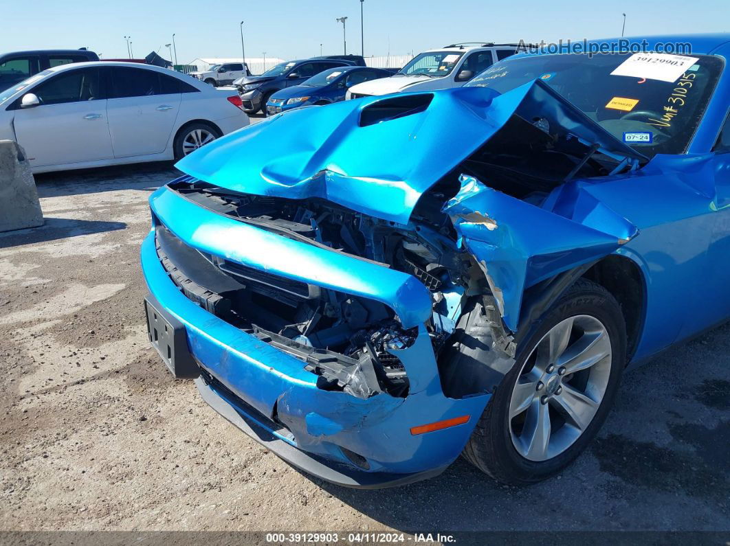 2018 Dodge Challenger Sxt Синий vin: 2C3CDZAG2JH310315