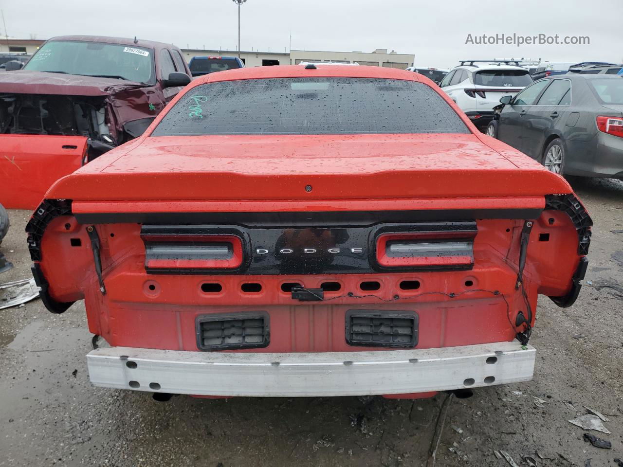 2018 Dodge Challenger Sxt Red vin: 2C3CDZAG2JH317636