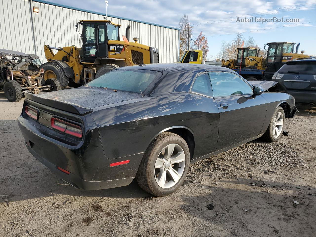 2018 Dodge Challenger Sxt Black vin: 2C3CDZAG2JH321573