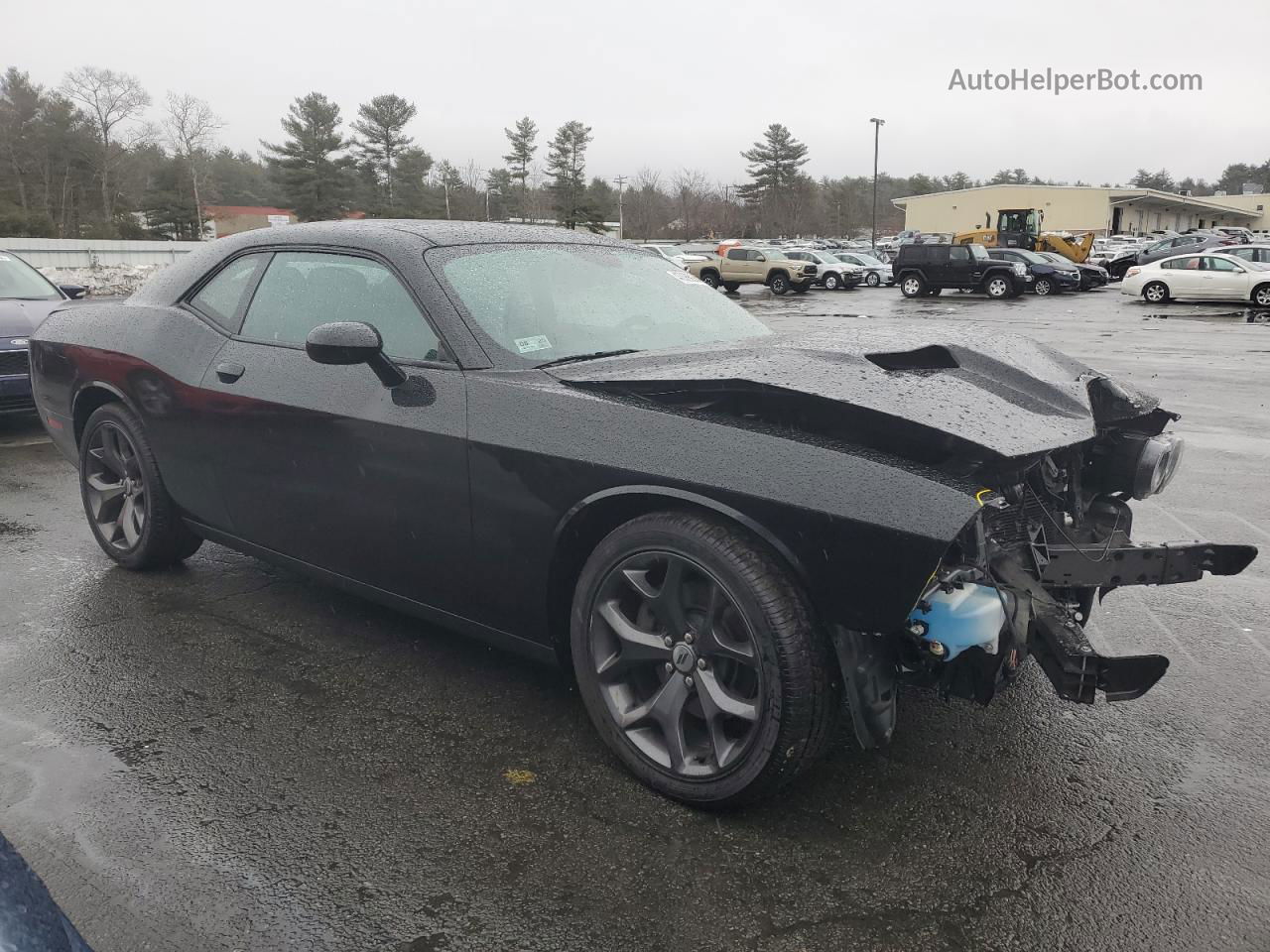 2018 Dodge Challenger Sxt Black vin: 2C3CDZAG2JH339670