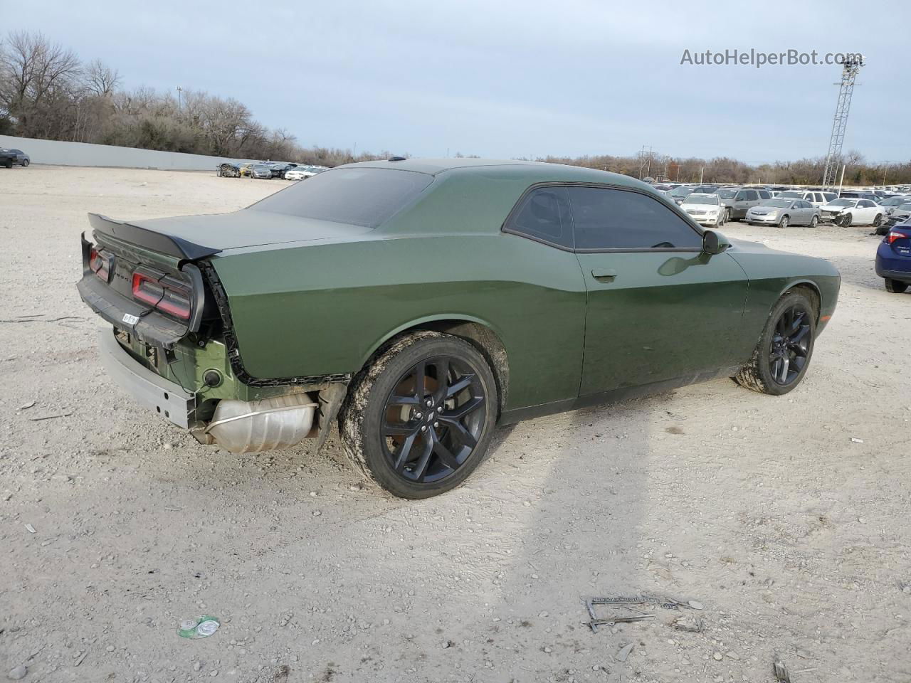 2022 Dodge Challenger Sxt Green vin: 2C3CDZAG2NH206798