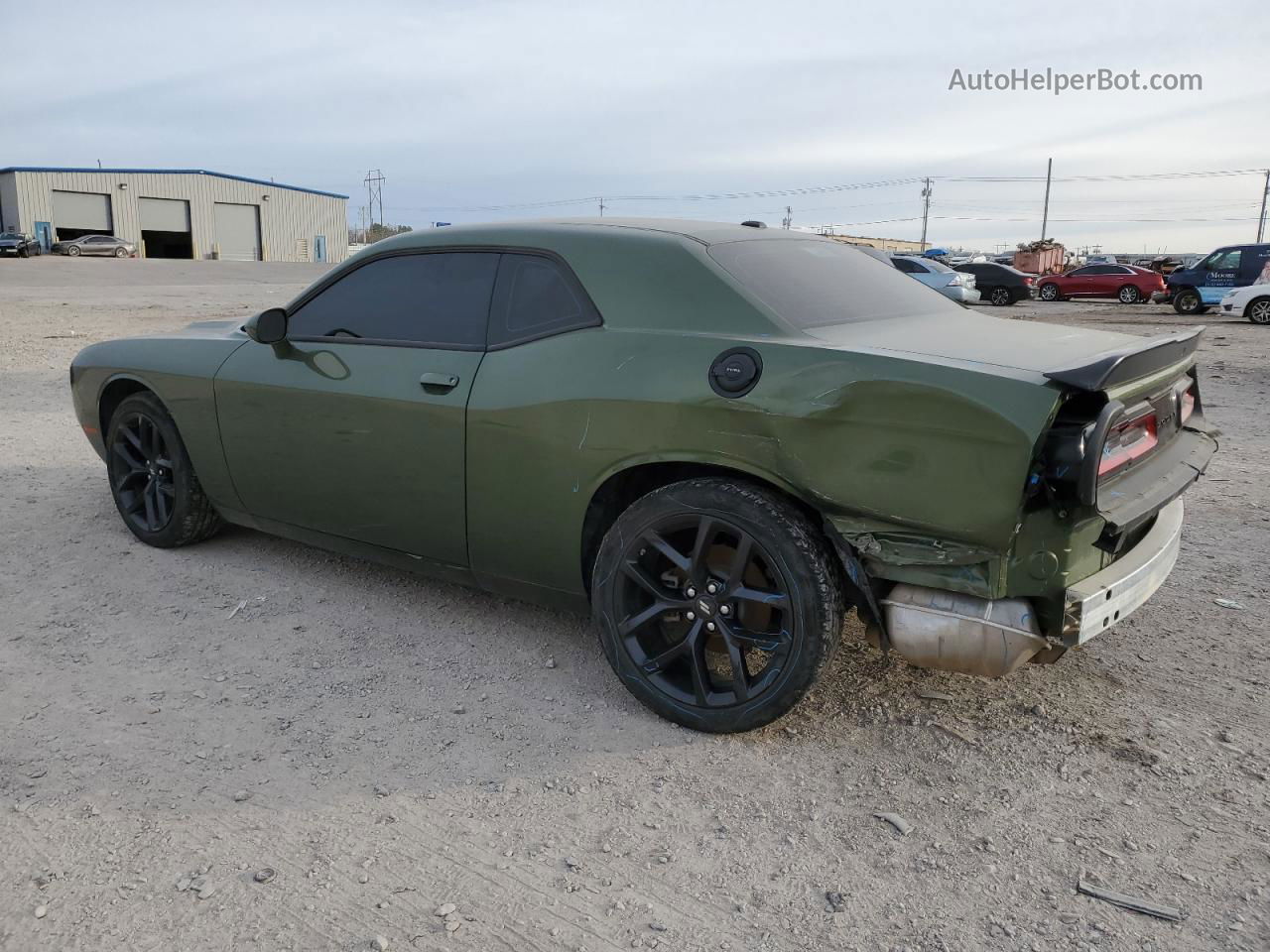 2022 Dodge Challenger Sxt Зеленый vin: 2C3CDZAG2NH206798