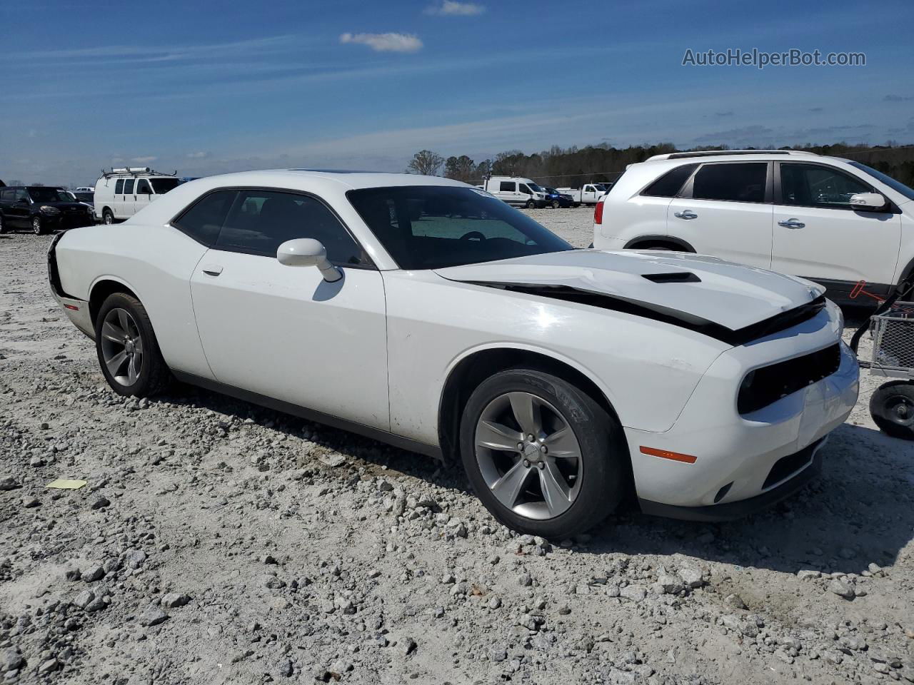 2015 Dodge Challenger Sxt White vin: 2C3CDZAG3FH710942