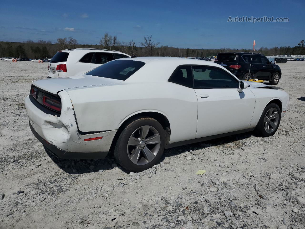 2015 Dodge Challenger Sxt White vin: 2C3CDZAG3FH710942