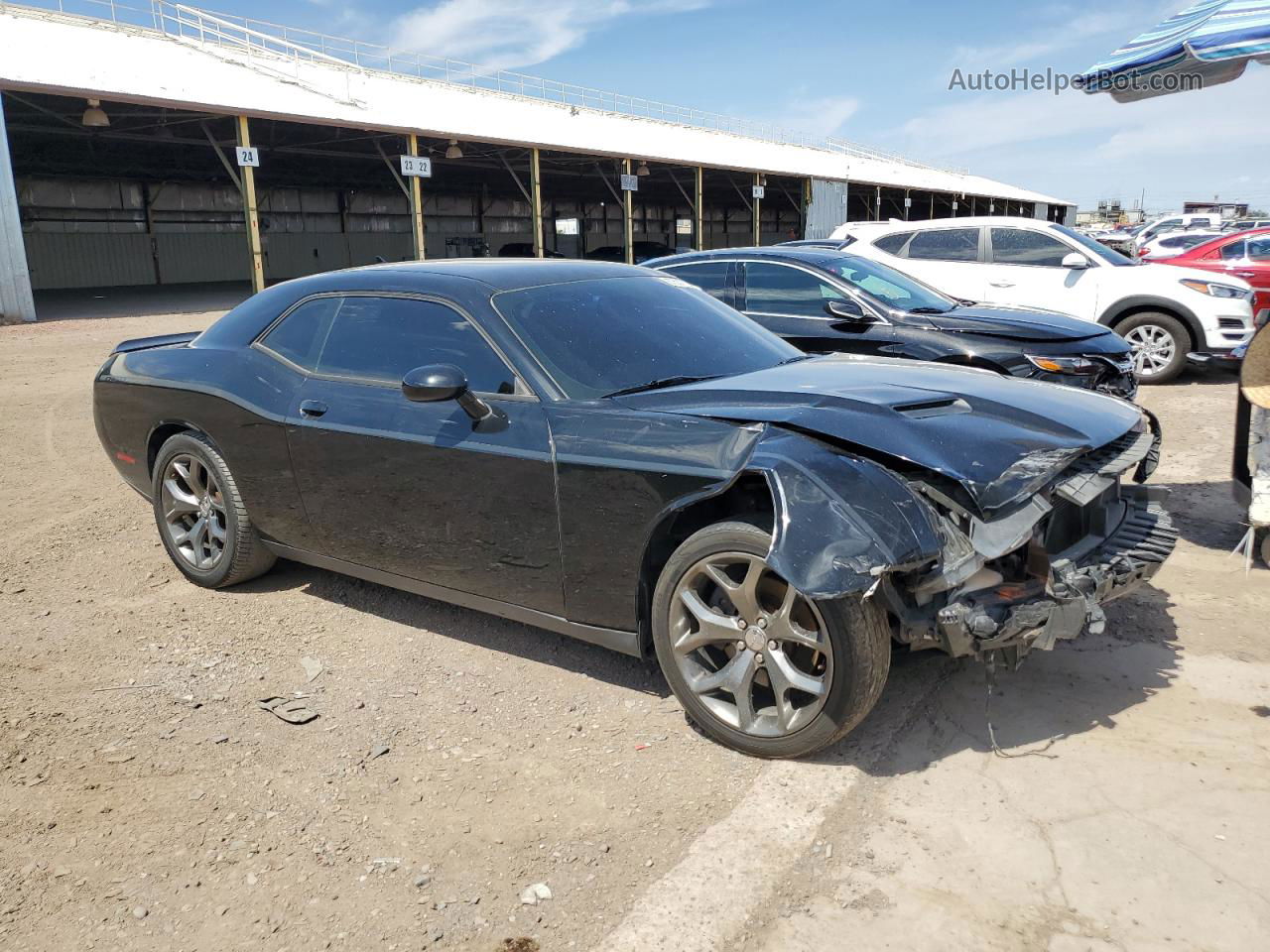 2015 Dodge Challenger Sxt Черный vin: 2C3CDZAG3FH733427