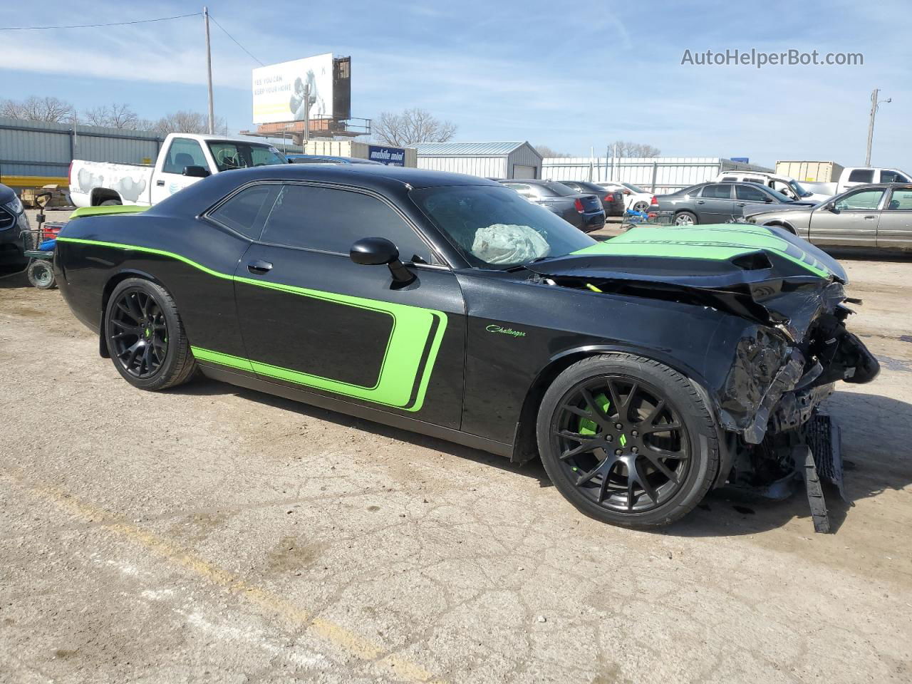 2016 Dodge Challenger Sxt Черный vin: 2C3CDZAG3GH195474