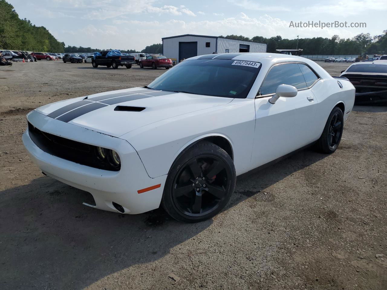 2016 Dodge Challenger Sxt White vin: 2C3CDZAG3GH279858