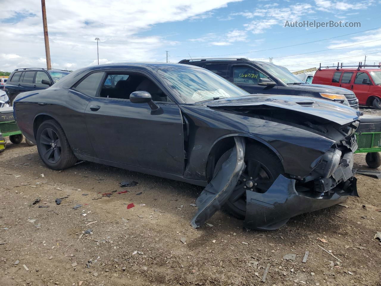 2016 Dodge Challenger Sxt Black vin: 2C3CDZAG3GH284994