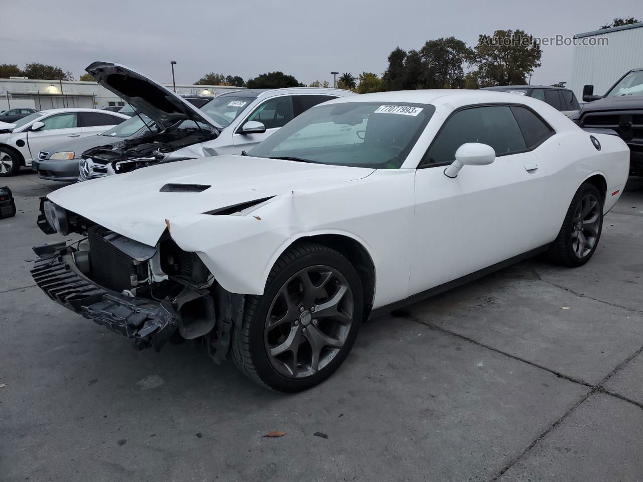 2016 Dodge Challenger Sxt White vin: 2C3CDZAG3GH329562