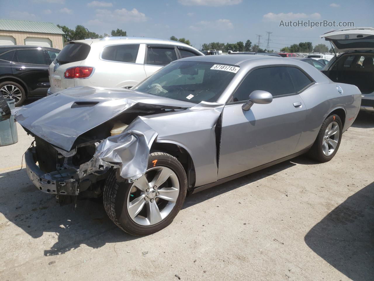 2016 Dodge Challenger Sxt Silver vin: 2C3CDZAG3GH336804