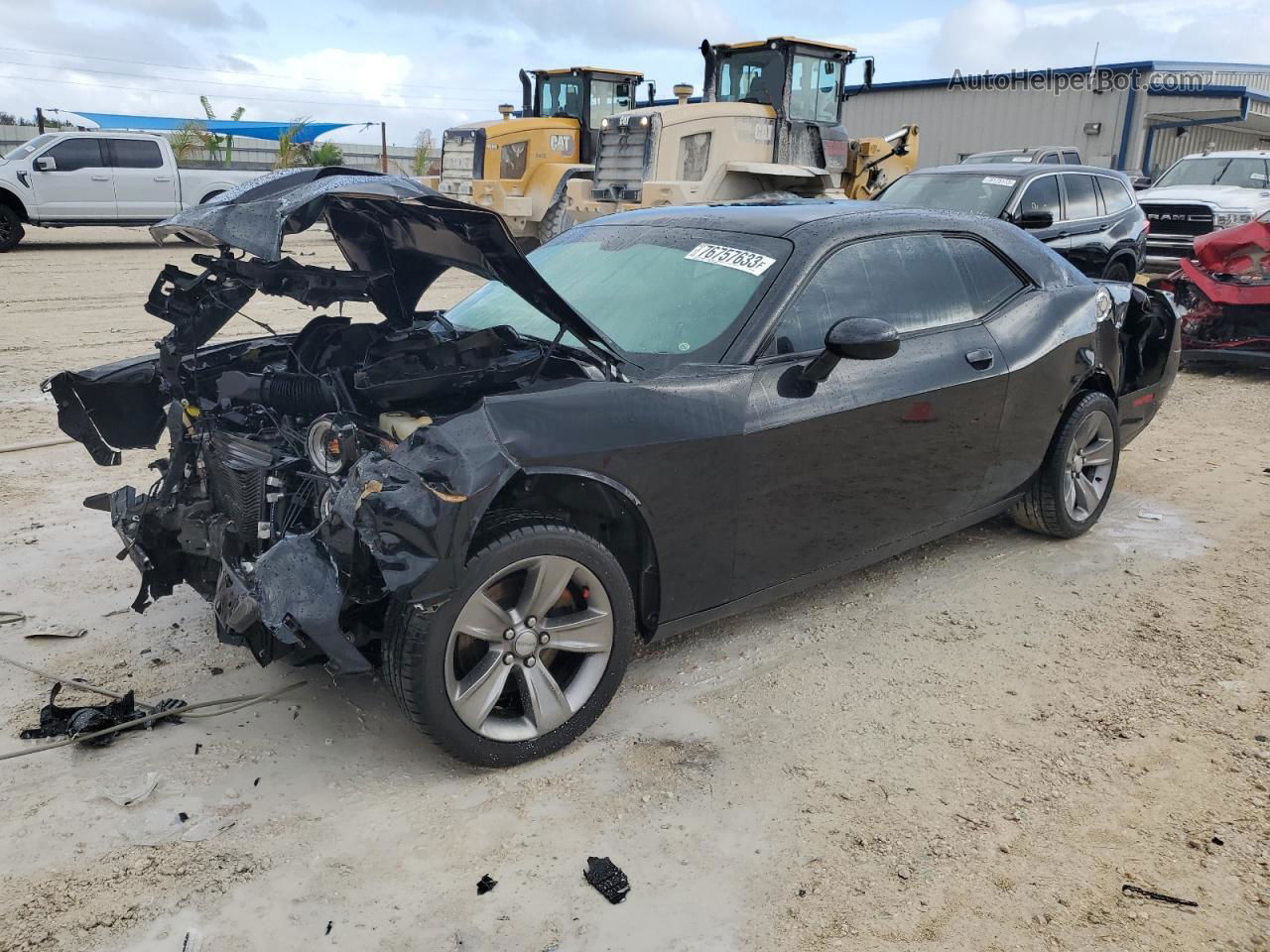 2016 Dodge Challenger Sxt Black vin: 2C3CDZAG3GH344627