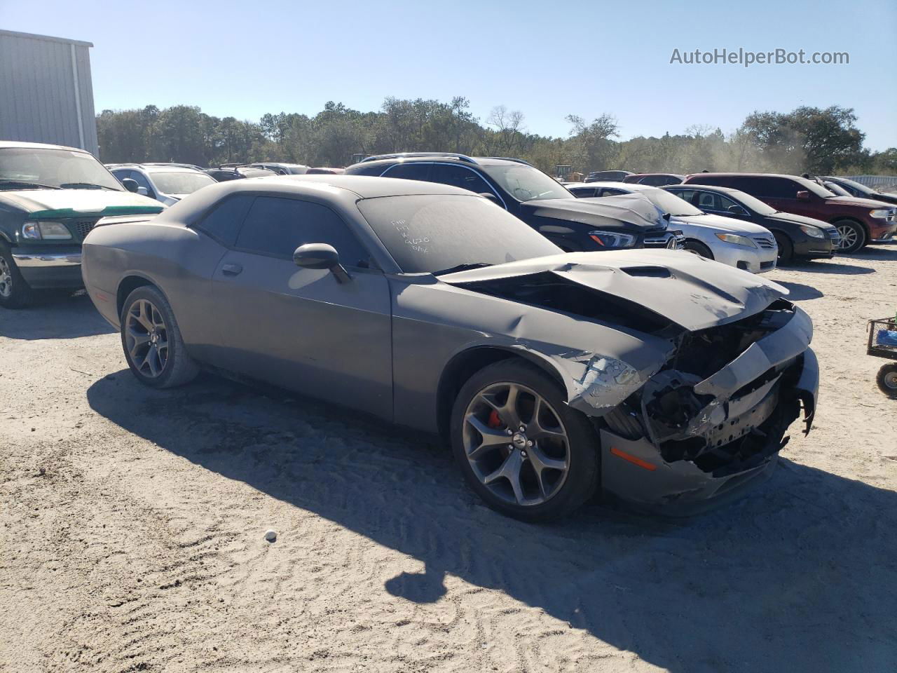 2017 Dodge Challenger Sxt Gray vin: 2C3CDZAG3HH519623