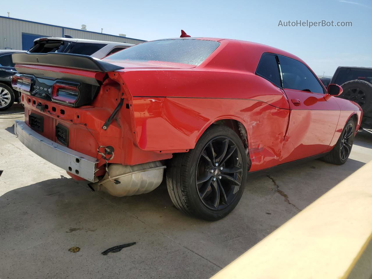 2017 Dodge Challenger Sxt Red vin: 2C3CDZAG3HH527446