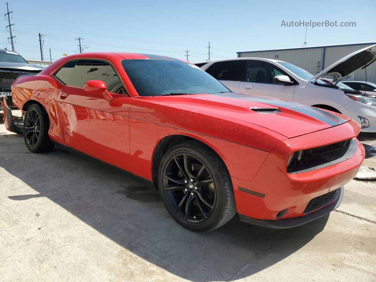 2017 Dodge Challenger Sxt Red vin: 2C3CDZAG3HH527446