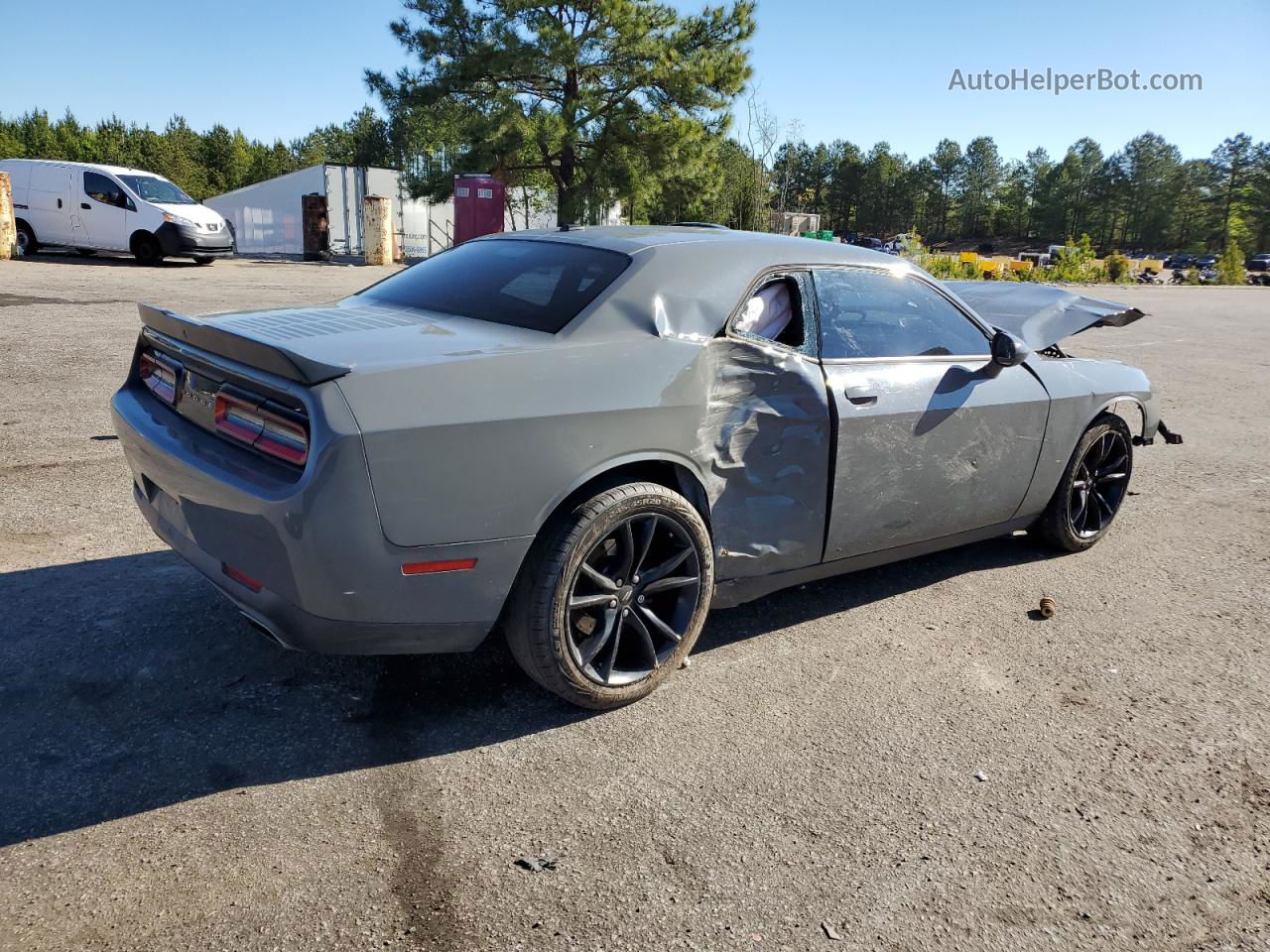 2017 Dodge Challenger Sxt Gray vin: 2C3CDZAG3HH592393