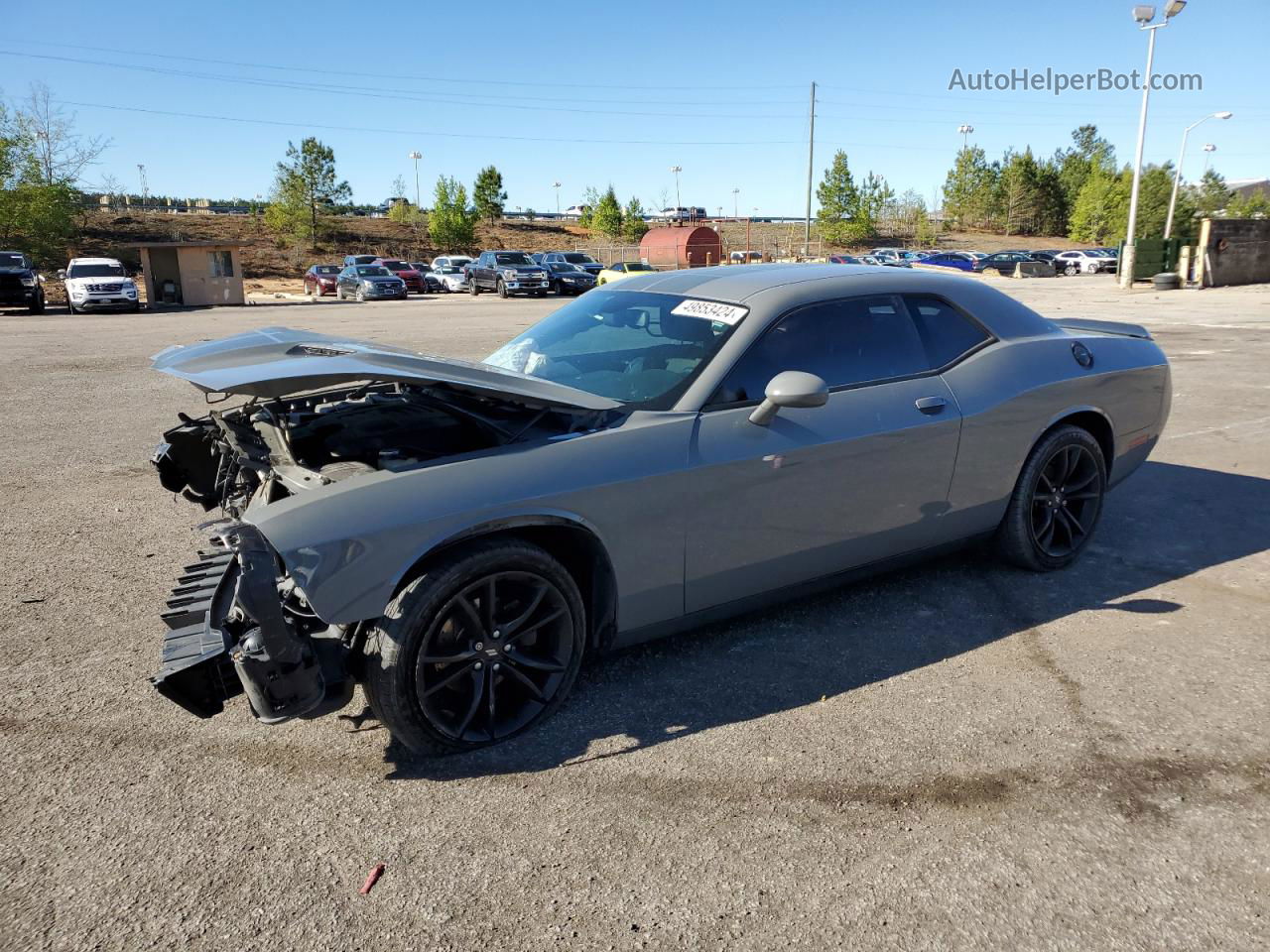 2017 Dodge Challenger Sxt Gray vin: 2C3CDZAG3HH592393