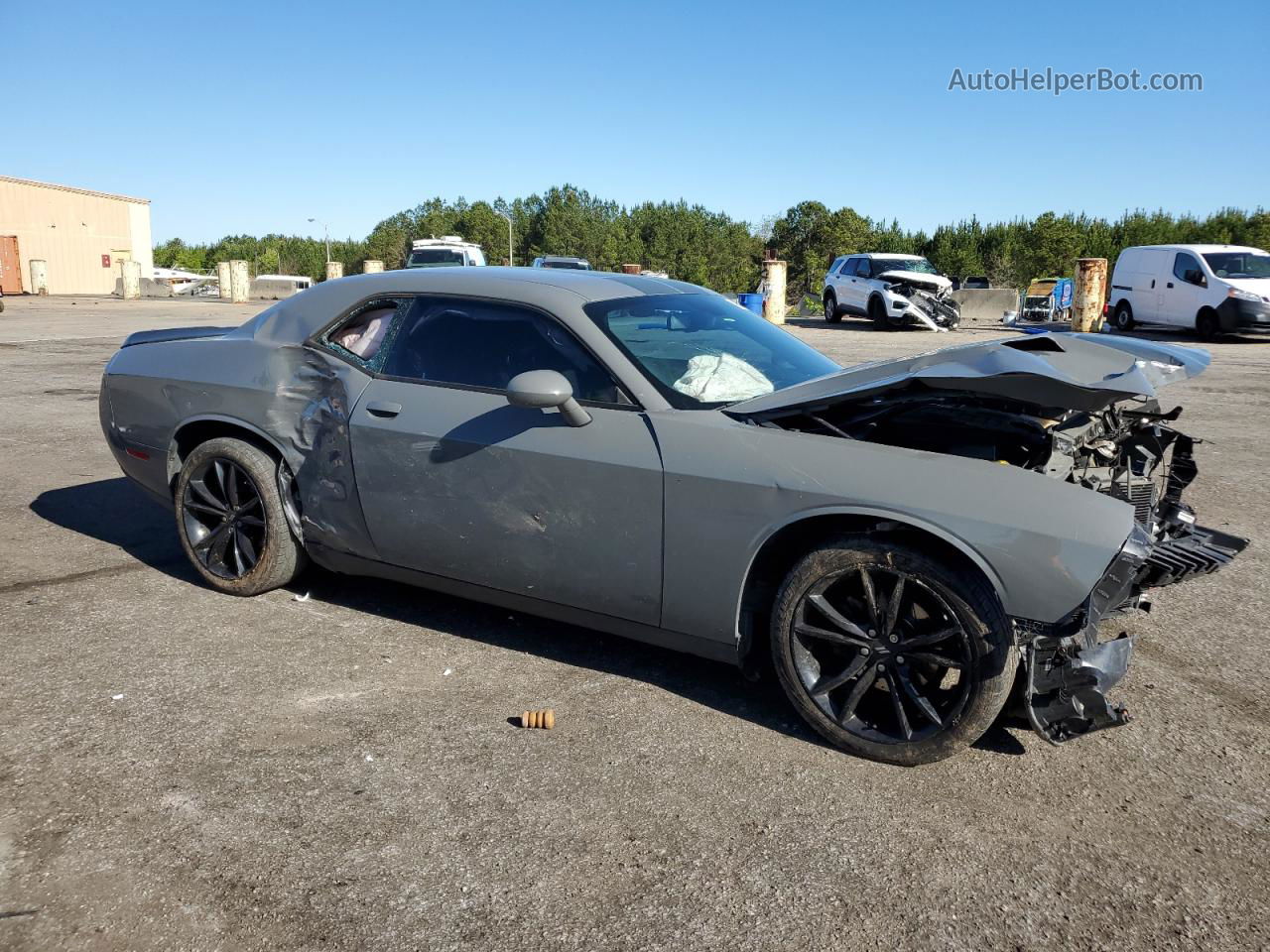 2017 Dodge Challenger Sxt Серый vin: 2C3CDZAG3HH592393