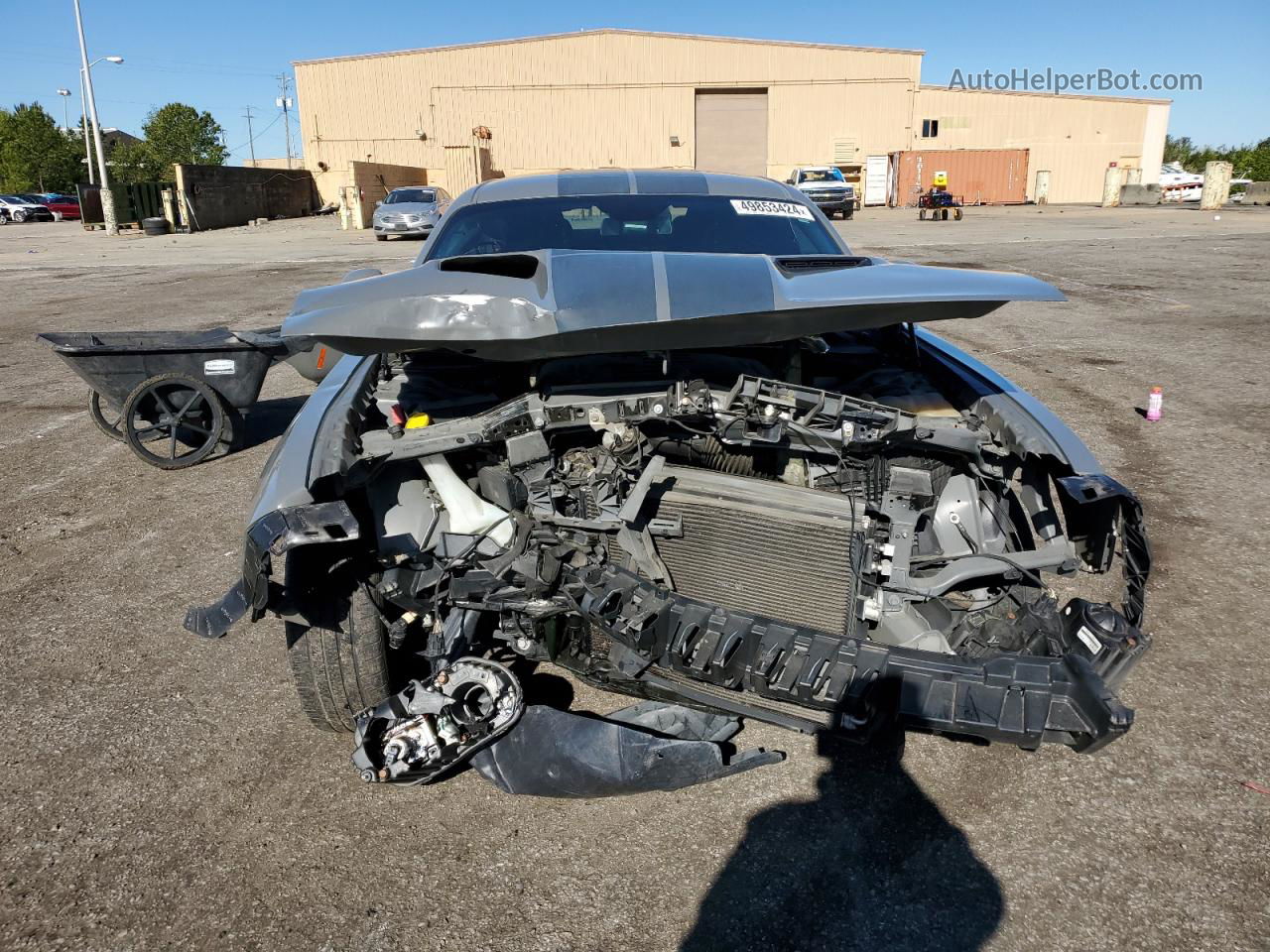 2017 Dodge Challenger Sxt Gray vin: 2C3CDZAG3HH592393