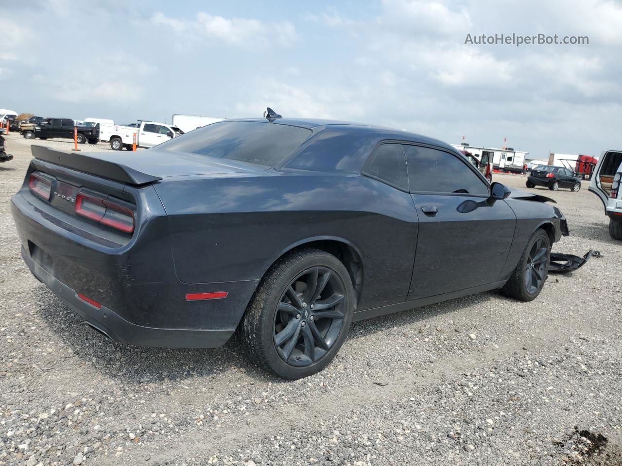 2018 Dodge Challenger Sxt Black vin: 2C3CDZAG3JH110804