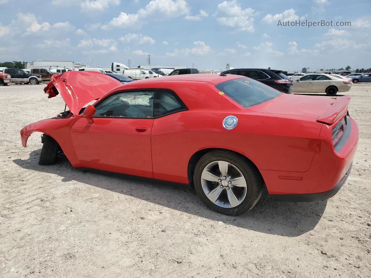 2018 Dodge Challenger Sxt Red vin: 2C3CDZAG3JH165995