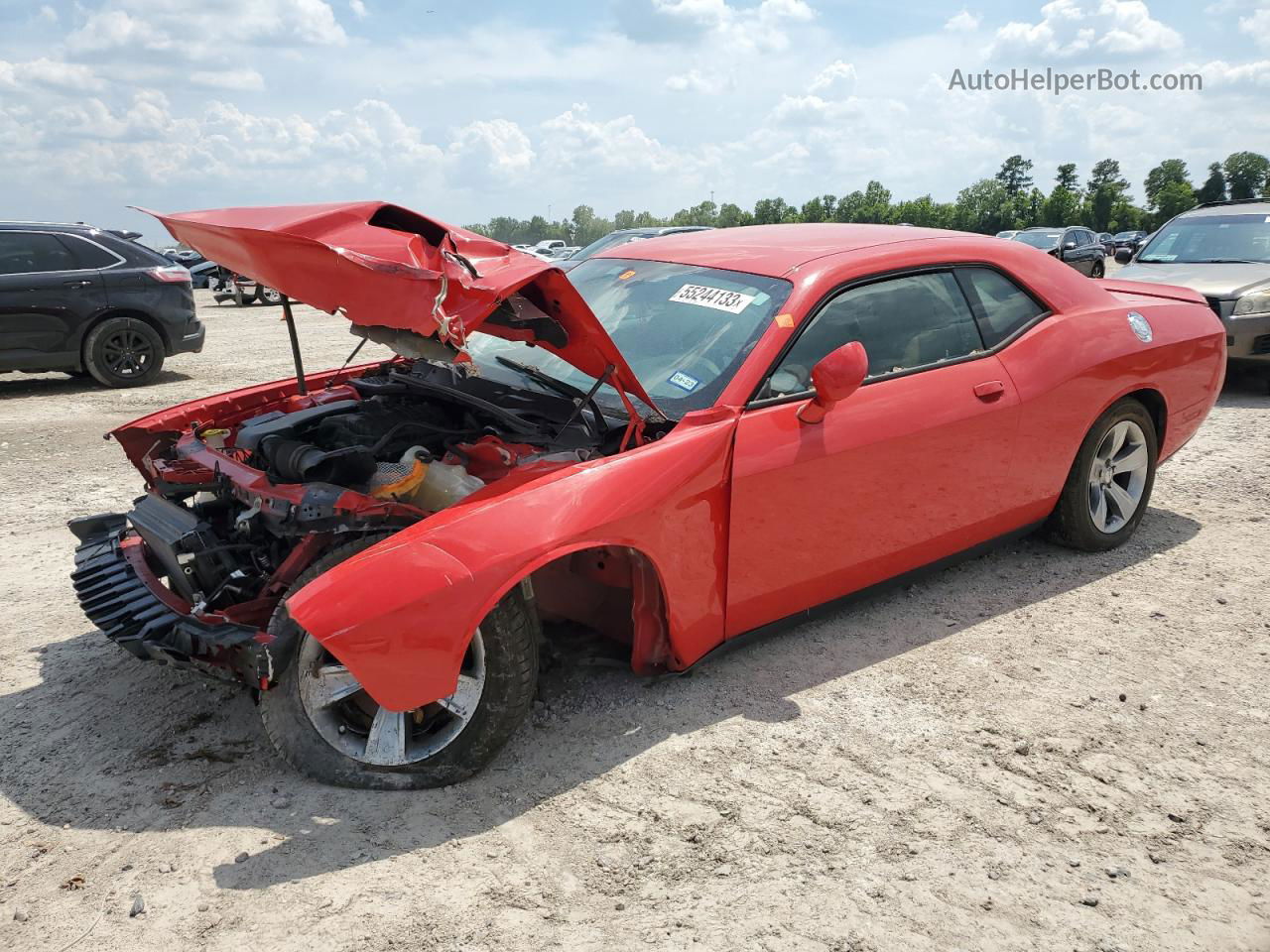 2018 Dodge Challenger Sxt Red vin: 2C3CDZAG3JH165995