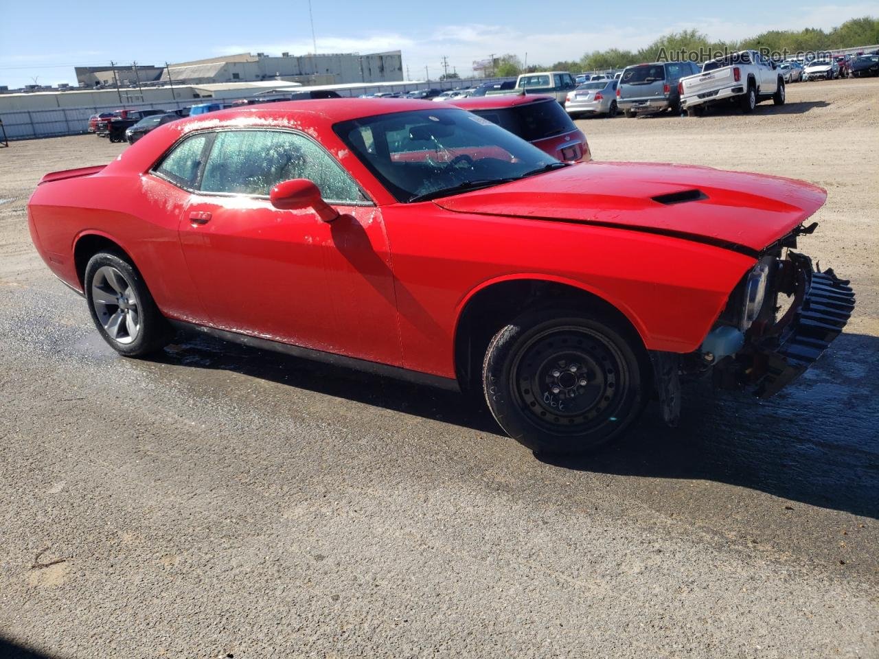 2018 Dodge Challenger Sxt Red vin: 2C3CDZAG3JH165995