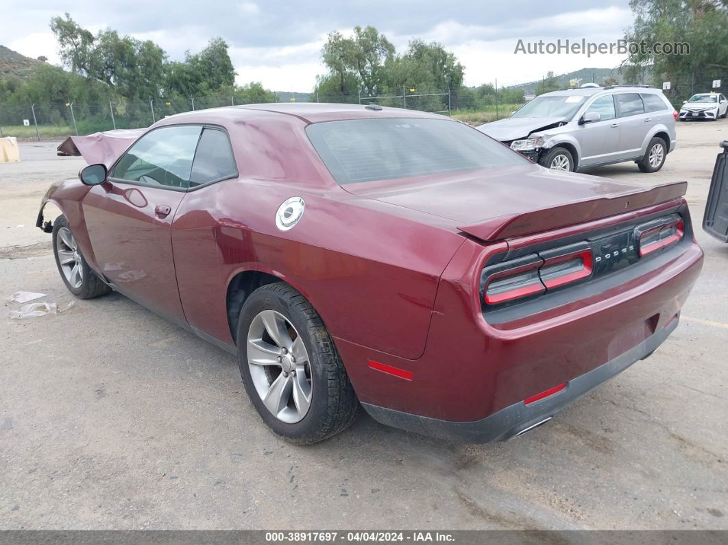 2018 Dodge Challenger Sxt Burgundy vin: 2C3CDZAG3JH236130