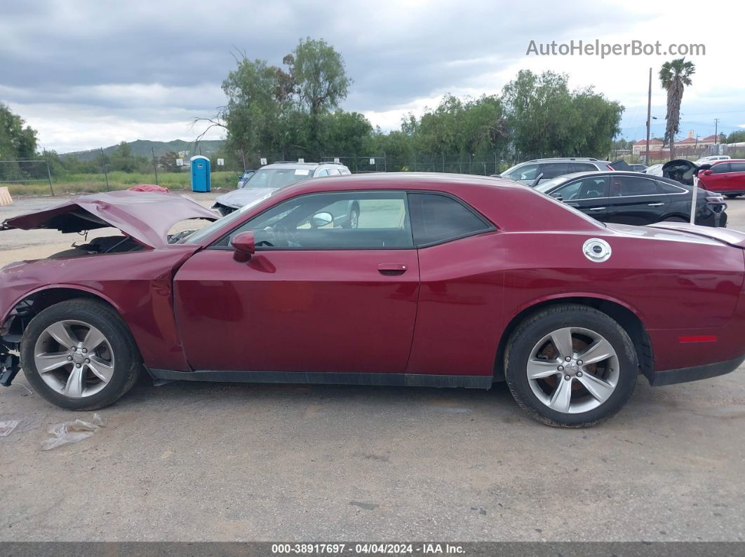 2018 Dodge Challenger Sxt Burgundy vin: 2C3CDZAG3JH236130