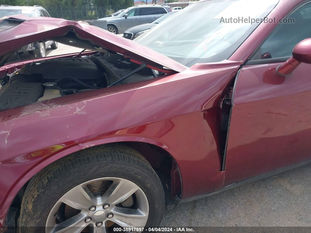 2018 Dodge Challenger Sxt Burgundy vin: 2C3CDZAG3JH236130