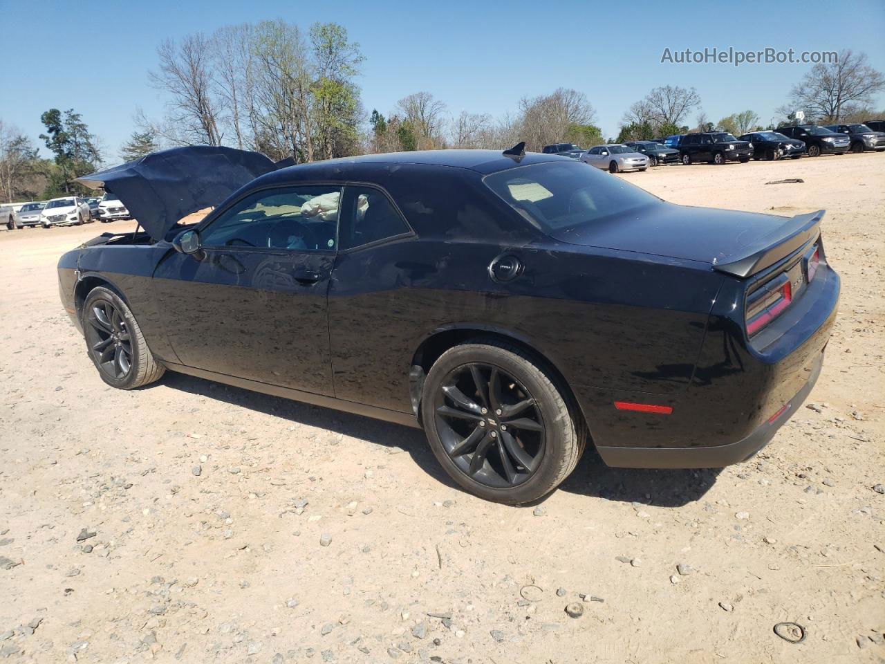 2018 Dodge Challenger Sxt Black vin: 2C3CDZAG3JH246401