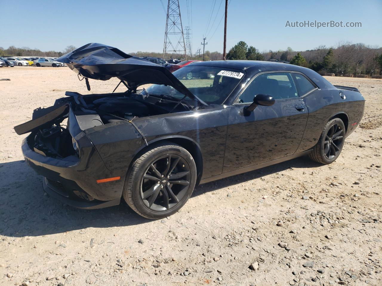 2018 Dodge Challenger Sxt Black vin: 2C3CDZAG3JH246401