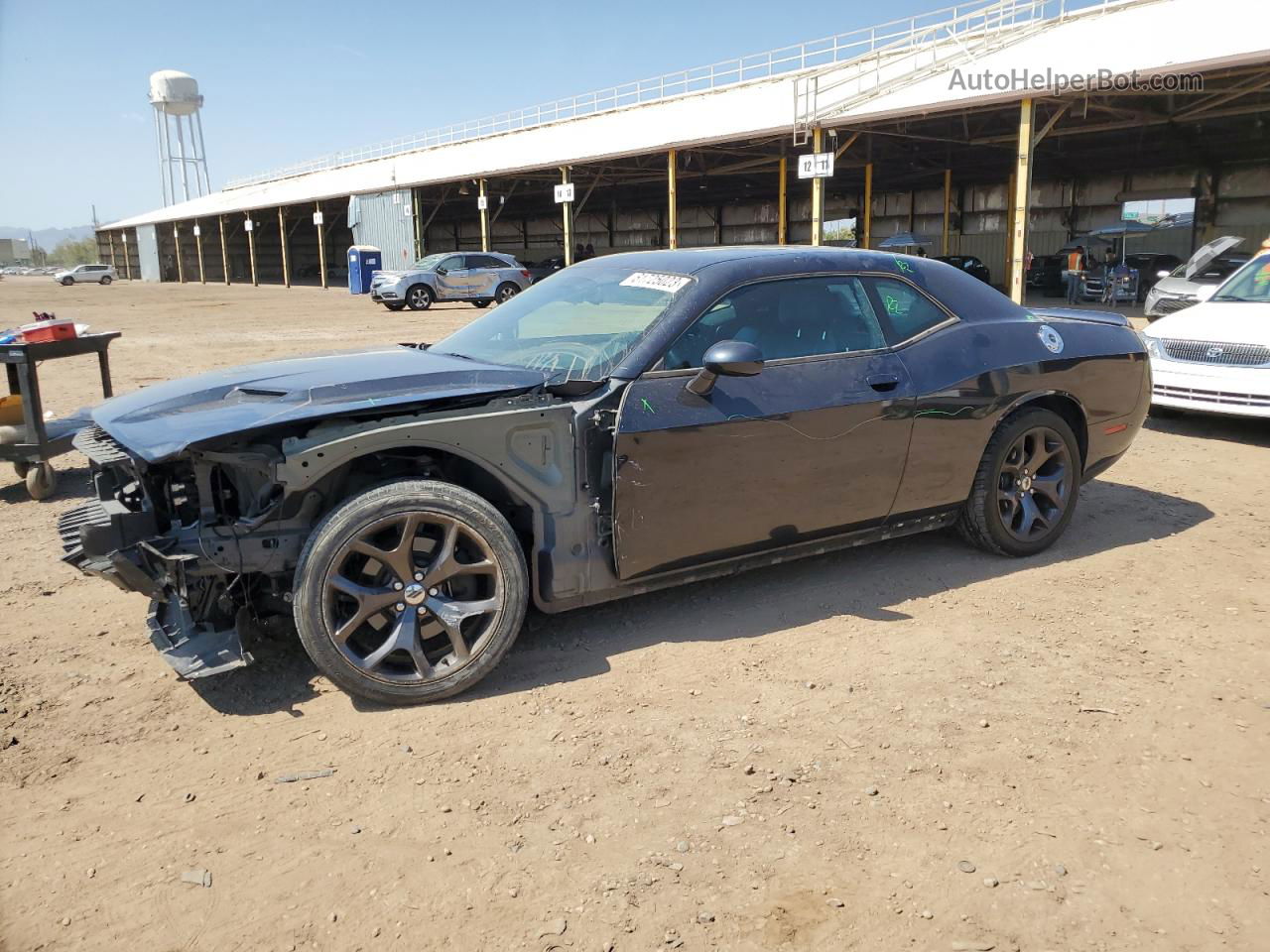 2018 Dodge Challenger Sxt Black vin: 2C3CDZAG3JH258841