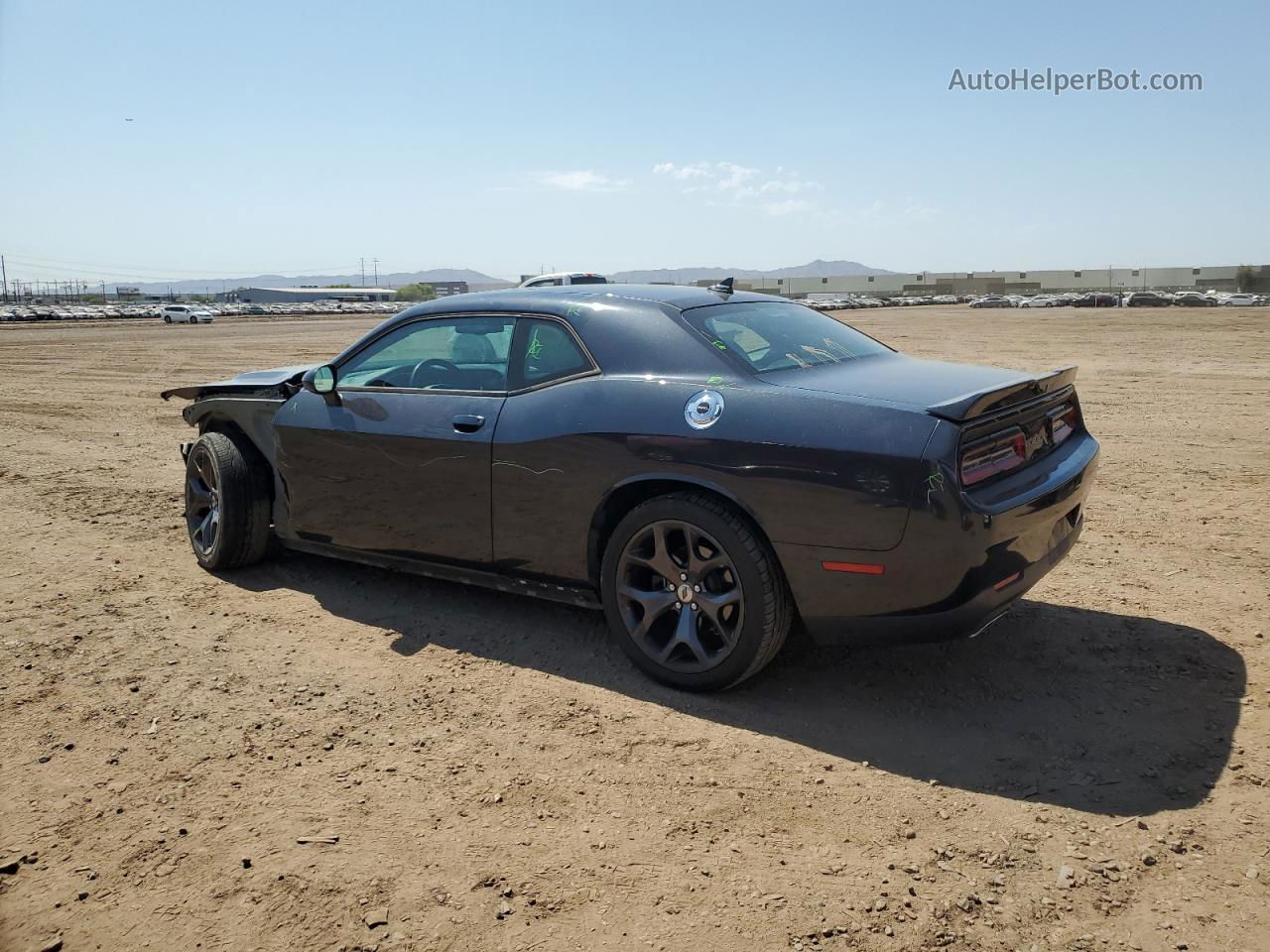 2018 Dodge Challenger Sxt Black vin: 2C3CDZAG3JH258841