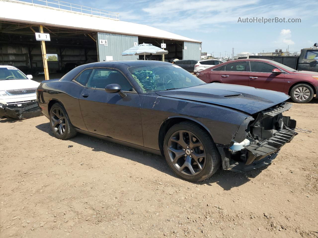 2018 Dodge Challenger Sxt Black vin: 2C3CDZAG3JH258841