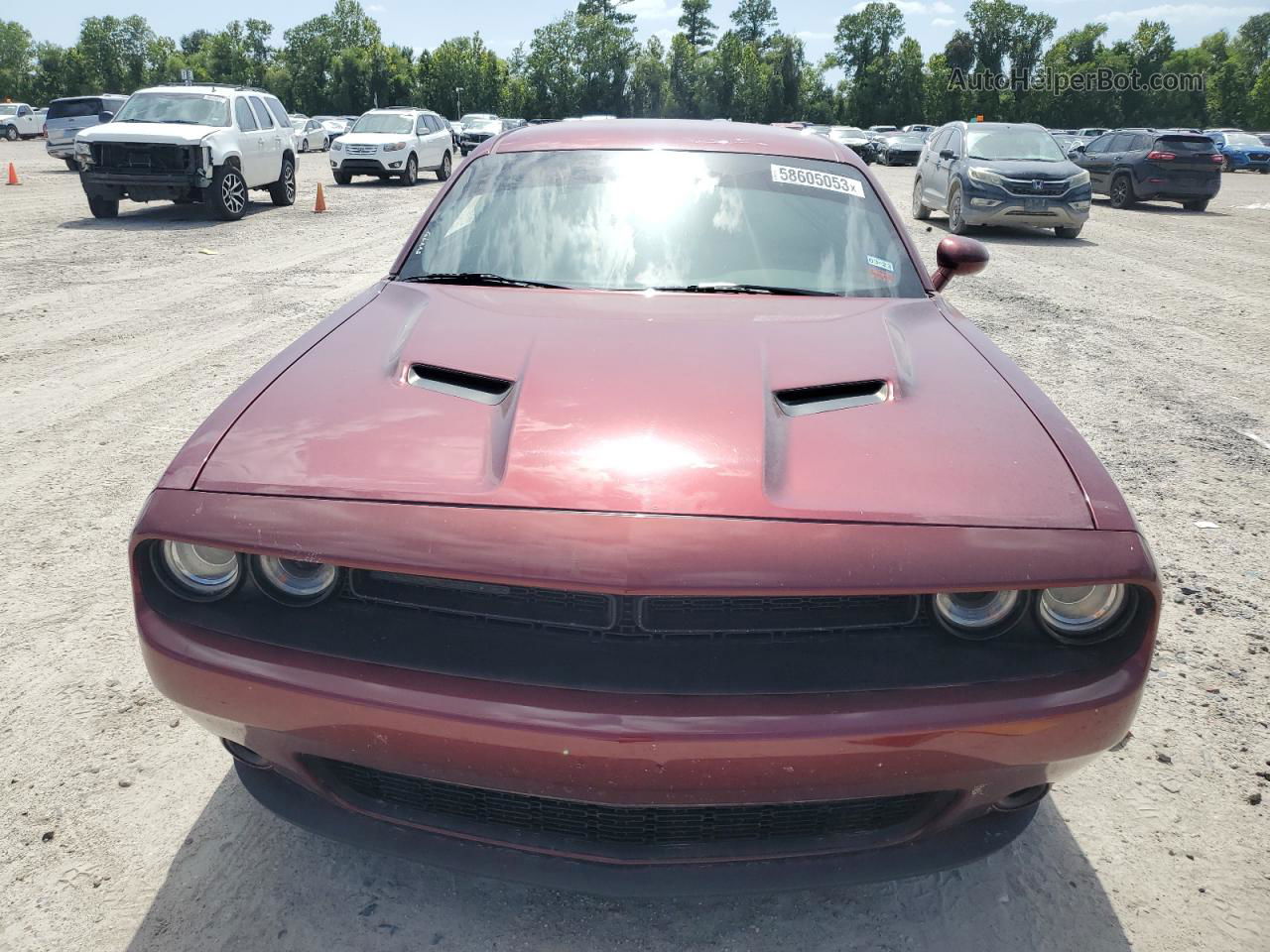 2018 Dodge Challenger Sxt Burgundy vin: 2C3CDZAG3JH263263