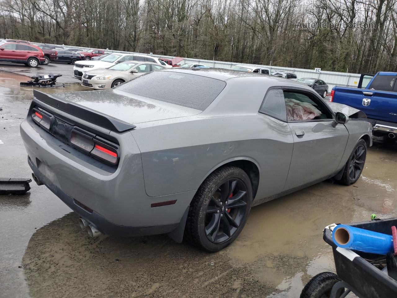 2018 Dodge Challenger Sxt Gray vin: 2C3CDZAG3JH287028